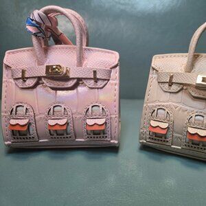 Mini House Purse Charms in Various Colors & Textures